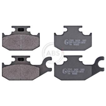 Jeu de 4 plaquettes de frein avant A.B.S.