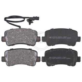 Jeu de 4 plaquettes de frein arrière A.B.S.