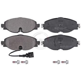 Jeu de 4 plaquettes de frein avant A.B.S. 37958