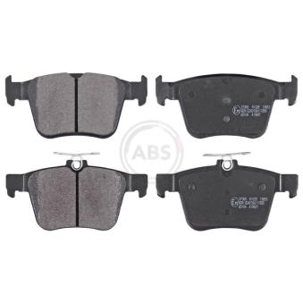 Jeu de 4 plaquettes de frein arrière A.B.S.