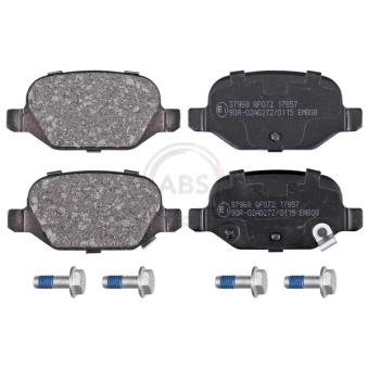 Jeu de 4 plaquettes de frein arrière A.B.S.