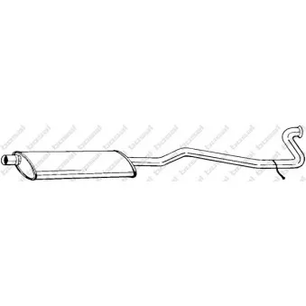 Silencieux central BOSAL 287-255