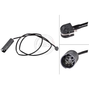 Contact d'avertissement, usure des plaquettes de frein A.B.S.