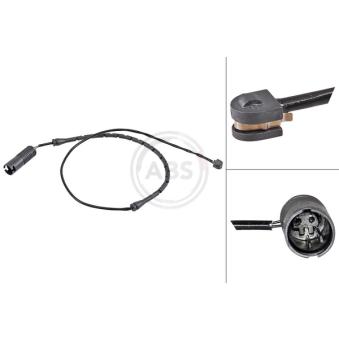 Contact d'avertissement, usure des plaquettes de frein A.B.S.