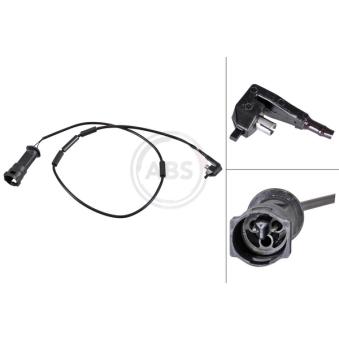 Contact d'avertissement, usure des plaquettes de frein A.B.S.