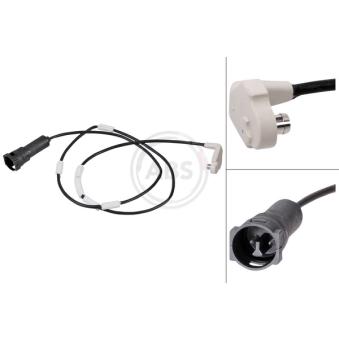 Contact d'avertissement, usure des plaquettes de frein A.B.S.