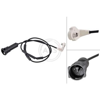 Contact d'avertissement, usure des plaquettes de frein A.B.S.