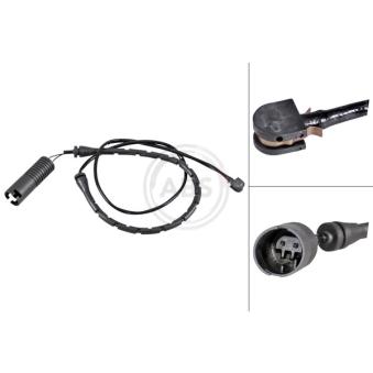 Contact d'avertissement, usure des plaquettes de frein A.B.S.