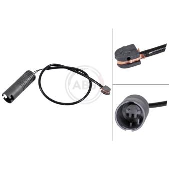 Contact d'avertissement, usure des plaquettes de frein A.B.S.