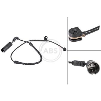 Contact d'avertissement, usure des plaquettes de frein A.B.S.