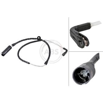 Contact d'avertissement, usure des plaquettes de frein A.B.S.