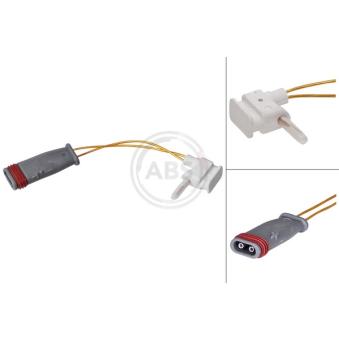 Contact d'avertissement, usure des plaquettes de frein A.B.S.