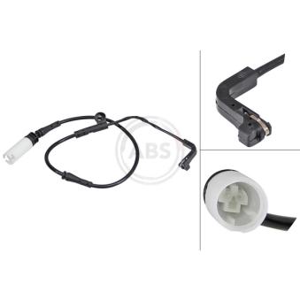 Contact d'avertissement, usure des plaquettes de frein A.B.S.