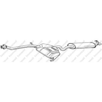 Silencieux arrière BOSAL