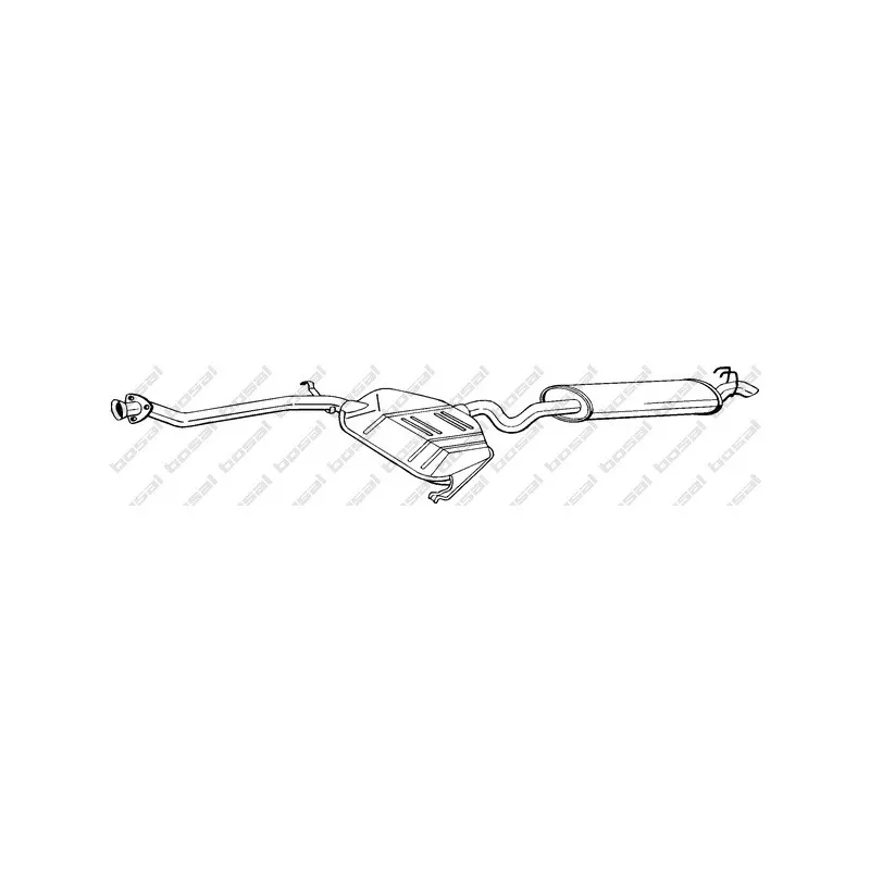 Silencieux arrière BOSAL 287-273