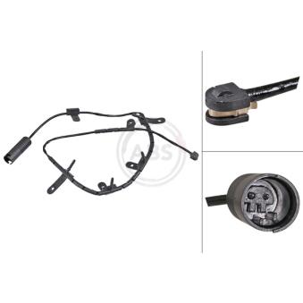 Contact d'avertissement, usure des plaquettes de frein A.B.S.