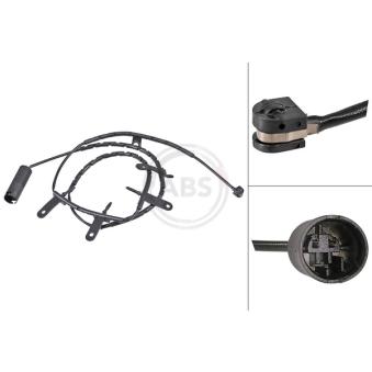 Contact d'avertissement, usure des plaquettes de frein A.B.S.