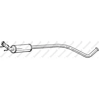 Silencieux central BOSAL 287-287