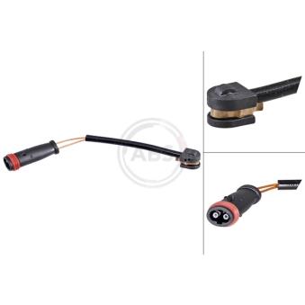 Contact d'avertissement, usure des plaquettes de frein A.B.S.