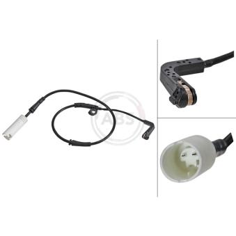 Contact d'avertissement, usure des plaquettes de frein A.B.S.