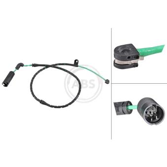 Contact d'avertissement, usure des plaquettes de frein A.B.S.