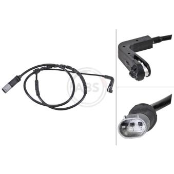 Contact d'avertissement, usure des plaquettes de frein A.B.S.