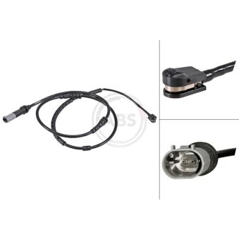 Contact d'avertissement, usure des plaquettes de frein A.B.S.