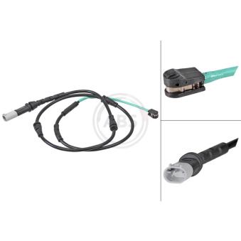 Contact d'avertissement, usure des plaquettes de frein A.B.S.