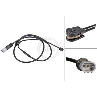 Contact d'avertissement, usure des plaquettes de frein A.B.S.