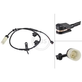 Contact d'avertissement, usure des plaquettes de frein A.B.S.