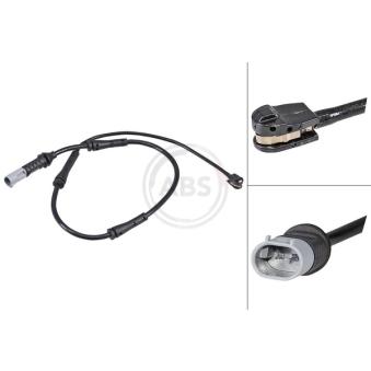 Contact d'avertissement, usure des plaquettes de frein A.B.S.