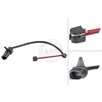 Contact d'avertissement, usure des plaquettes de frein A.B.S.