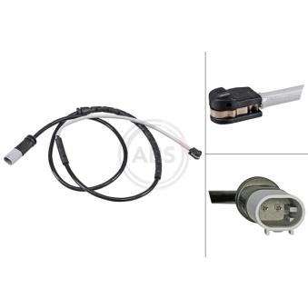 Contact d'avertissement, usure des plaquettes de frein A.B.S.