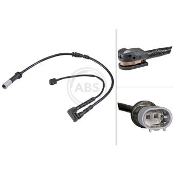 Contact d'avertissement, usure des plaquettes de frein A.B.S.