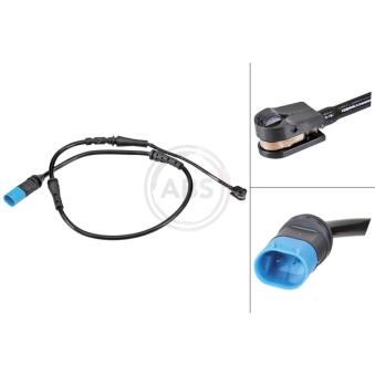 Contact d'avertissement, usure des plaquettes de frein A.B.S.