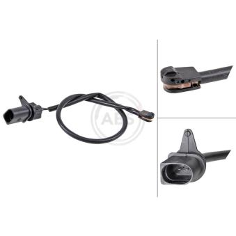 Contact d'avertissement, usure des plaquettes de frein A.B.S.