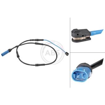 Contact d'avertissement, usure des plaquettes de frein A.B.S.