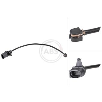 Contact d'avertissement, usure des plaquettes de frein A.B.S.