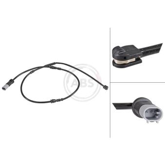 Contact d'avertissement, usure des plaquettes de frein A.B.S.