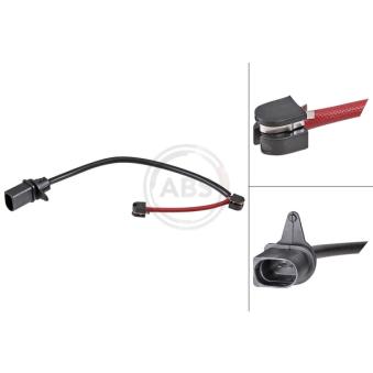 Contact d'avertissement, usure des plaquettes de frein A.B.S.