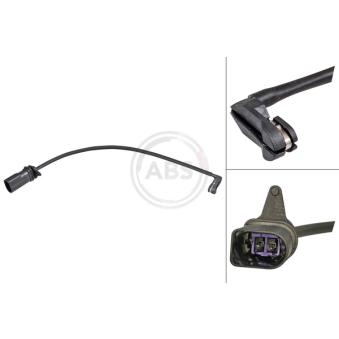 Contact d'avertissement, usure des plaquettes de frein A.B.S.