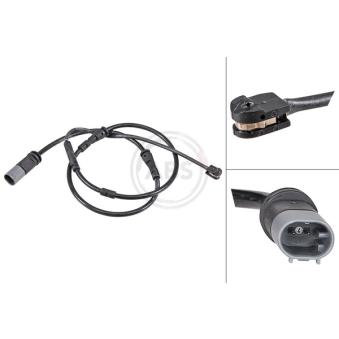 Contact d'avertissement, usure des plaquettes de frein A.B.S.