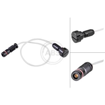 Contact d'avertissement, usure des plaquettes de frein A.B.S.