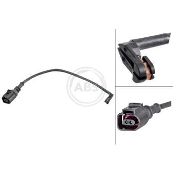 Contact d'avertissement, usure des plaquettes de frein A.B.S.