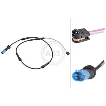 Contact d'avertissement, usure des plaquettes de frein A.B.S.