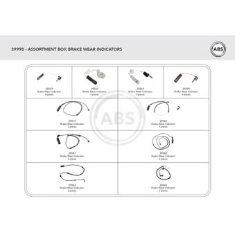 Contact d'avertissement, usure des plaquettes de frein A.B.S. 39998