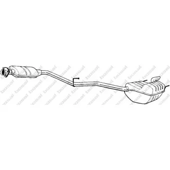 Silencieux arrière BOSAL 287-349