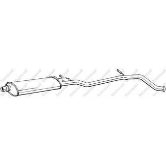 Silencieux central BOSAL 287-863