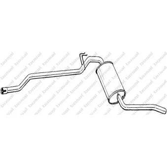 Silencieux arrière BOSAL 288-067