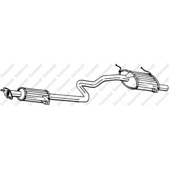 Silencieux arrière BOSAL 288-091